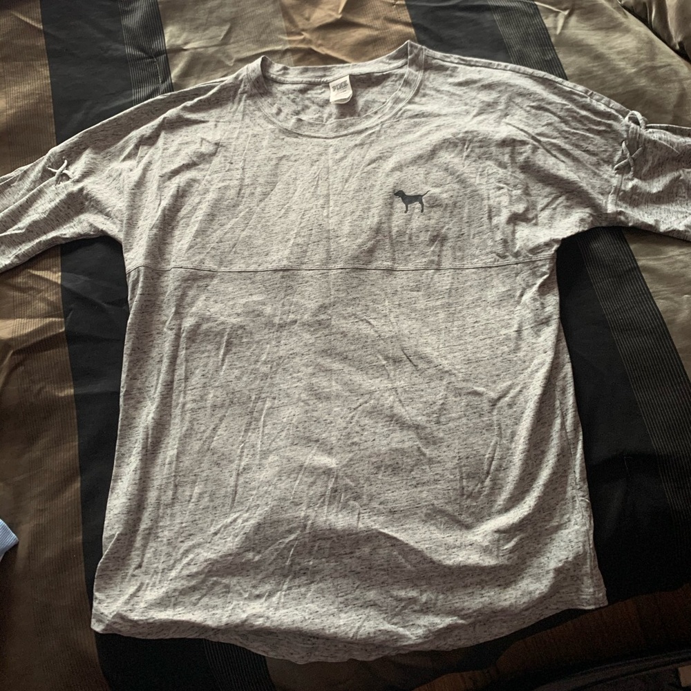 Grey VS Pink Long Sleeve Shirt
